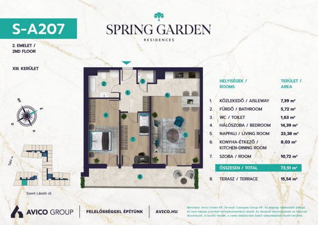 Eladó téglalakás, Budapesten, XIII. kerületben 129.89 M Ft