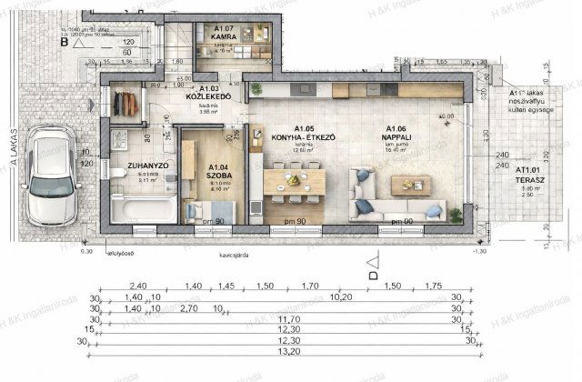 Eladó ikerház, Vácrátóton 99.9 M Ft, 5 szobás