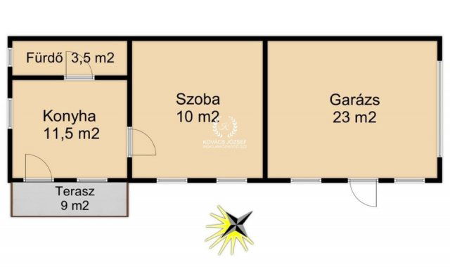 Eladó nyaraló, Ózdon 4.6 M Ft, 1 szobás / költözzbe.hu