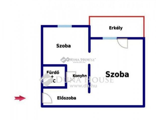 Eladó téglalakás, Tatabányán, Komáromi utcában 32.99 M Ft