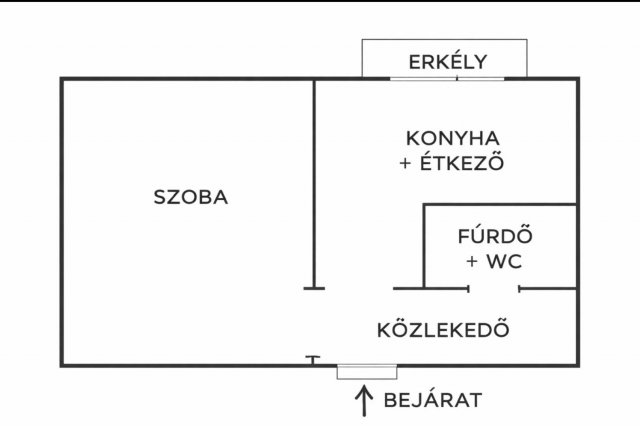 Eladó téglalakás, Nyíregyházán 36.9 M Ft, 1 szobás