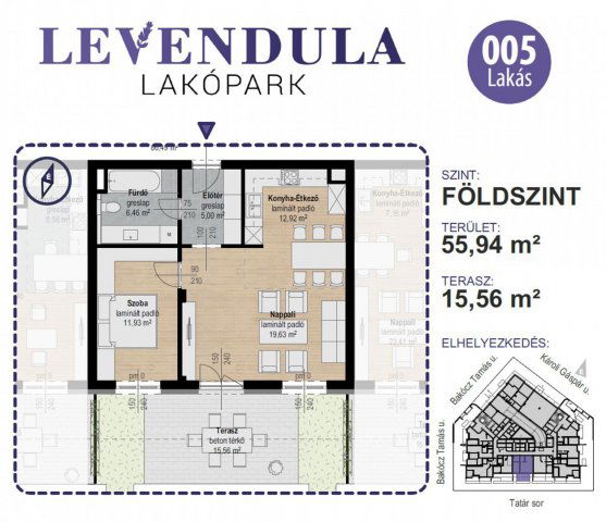 Eladó téglalakás, Kecskeméten 78.9 M Ft, 2 szobás