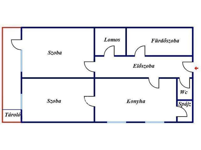 Eladó téglalakás, Miskolcon 29.9 M Ft, 2 szobás