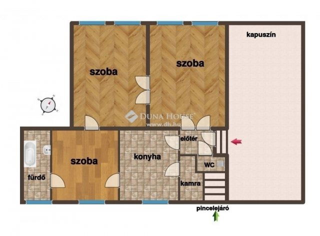 Eladó téglalakás, Szombathelyen 31.9 M Ft, 3 szobás
