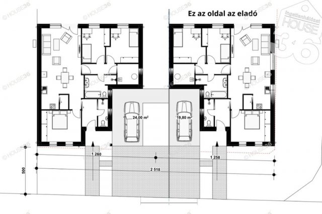 Eladó ikerház, Kecskeméten 83.7 M Ft, 4 szobás