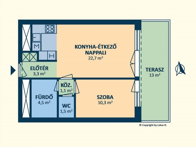 Kiadó téglalakás, albérlet, III. kerületben, Folyamőr utcában