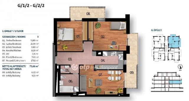 Eladó téglalakás, Budapesten, XI. kerületben 104.64 M Ft