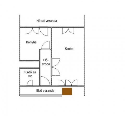 Eladó téglalakás, Mezőhegyesen 7.3 M Ft, 1 szobás