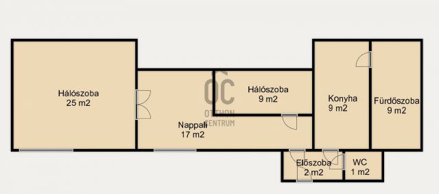 Eladó téglalakás, Budapesten, I. kerületben 97.9 M Ft, 2 szobás