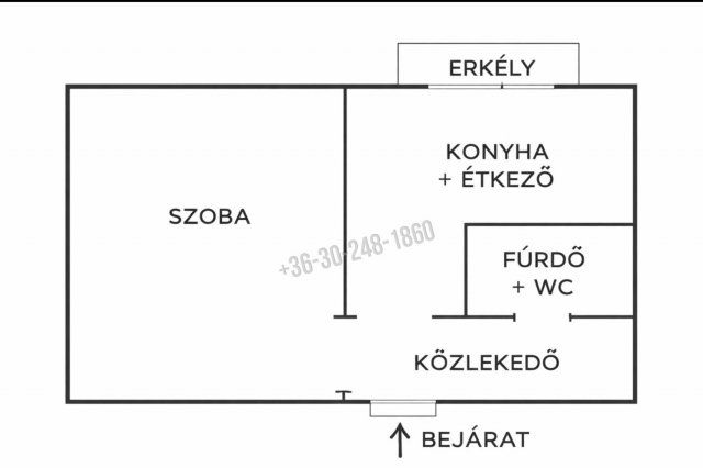 Eladó téglalakás, Nyíregyházán 36.9 M Ft, 1 szobás