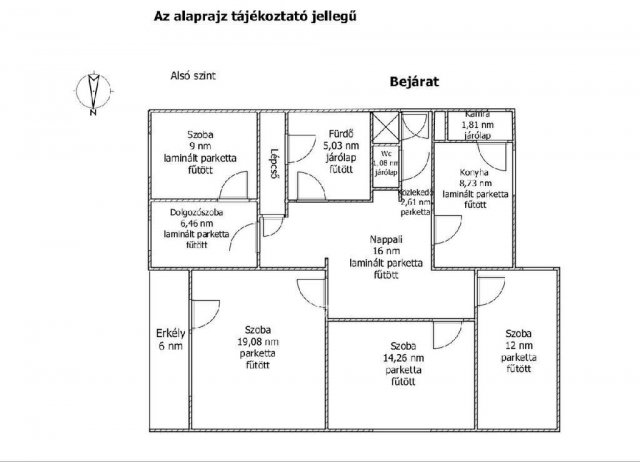 Eladó téglalakás, Nagykanizsán 79.99 M Ft, 3+3 szobás