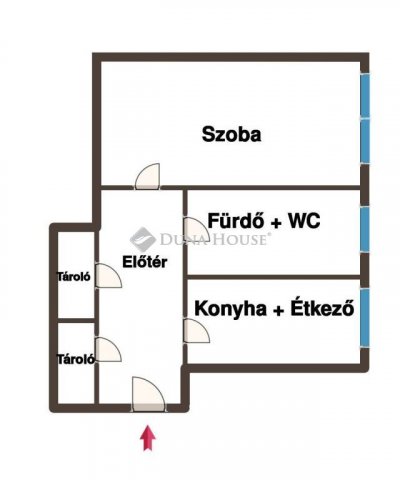 Kiadó panellakás, albérlet, Kecskeméten 120 E Ft / hó, 1 szobás