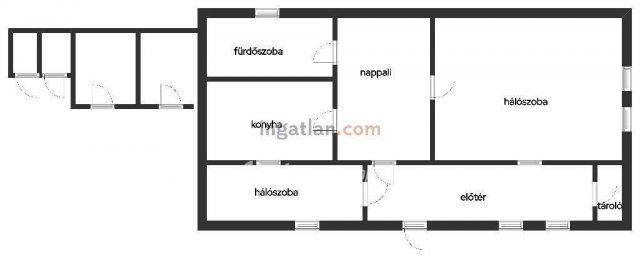Eladó családi ház, Fegyverneken 24.99 M Ft, 1+2 szobás