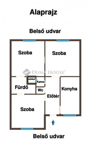 Eladó téglalakás, Budapesten, VI. kerületben 69.9 M Ft, 3 szobás