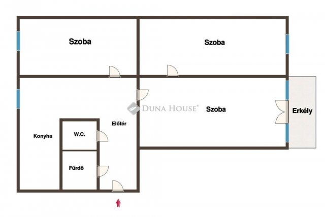 Eladó panellakás, Pécsett 49.9 M Ft, 3 szobás