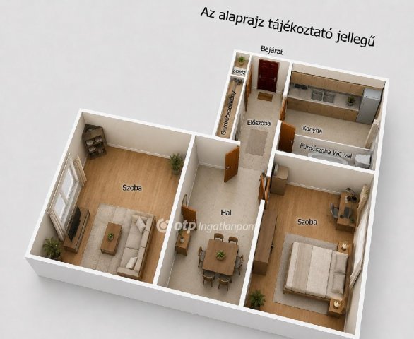 Eladó téglalakás, Budapesten, X. kerületben 58.8 M Ft, 2 szobás