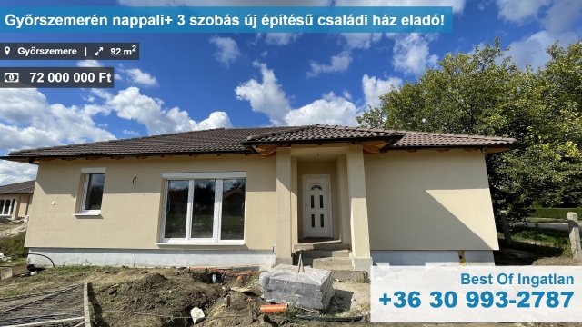 Eladó családi ház, Győrszemerén 72 M Ft, 4 szobás