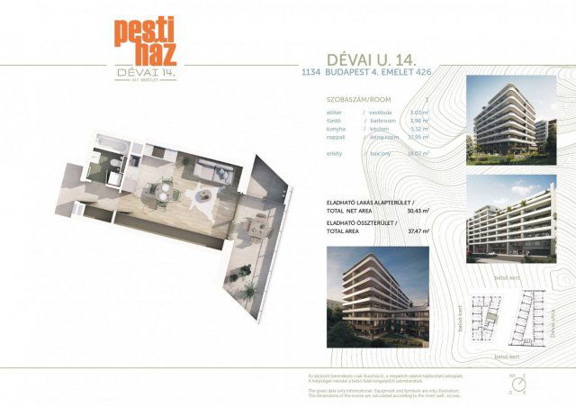 Eladó téglalakás, Budapesten, XIII. kerületben, Dévai utcában