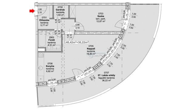 Eladó téglalakás, Szegeden 92.4 M Ft, 3 szobás