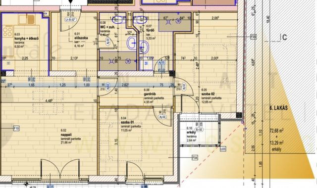 Eladó téglalakás, Szegeden, Rózsa utcában 66.78 M Ft, 2 szobás