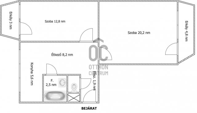 Eladó panellakás, Pakson 41.9 M Ft, 2 szobás