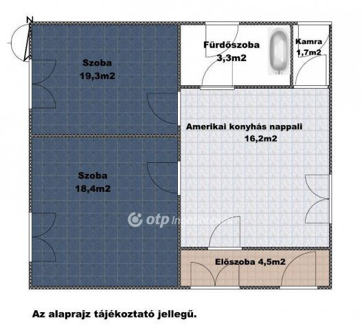 Eladó családi ház, Tiszaörsön 10 M Ft, 2 szobás
