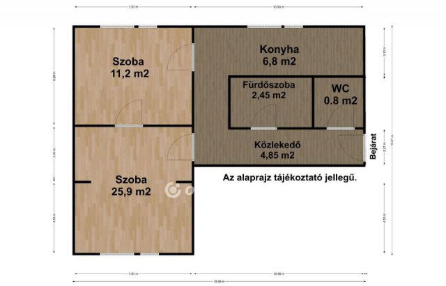 Eladó panellakás, Mosonmagyaróváron 37.5 M Ft, 2 szobás