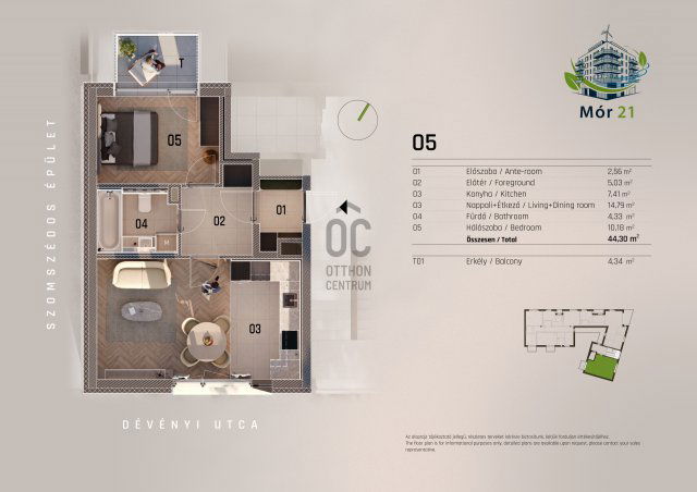 Eladó téglalakás, Budapesten, XIII. kerületben, Mór utcában