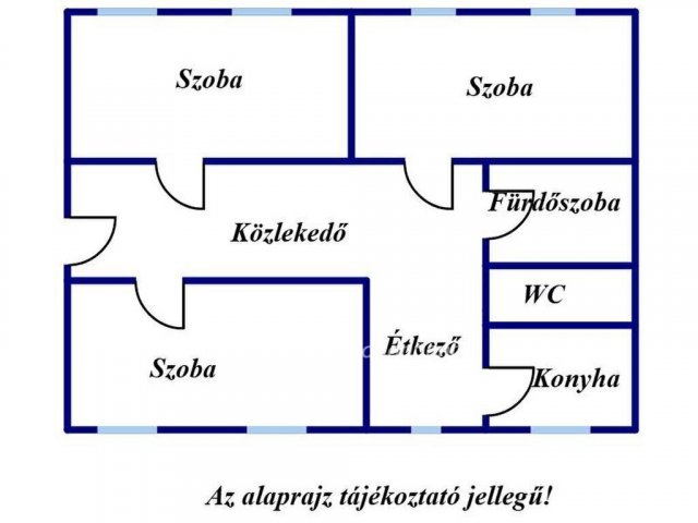 Eladó téglalakás, Záhonyon 19 M Ft, 2+1 szobás