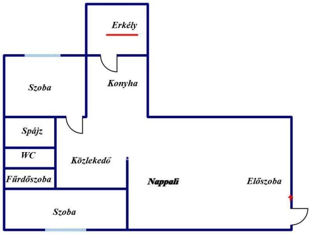Eladó téglalakás, Nyíregyházán 59 M Ft, 3 szobás