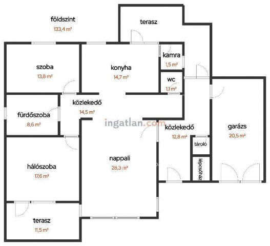 Eladó családi ház, Tiszakécskén 72 M Ft, 4 szobás