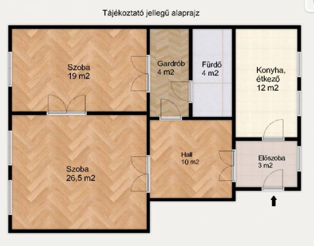 Eladó téglalakás, Budapesten, VIII. kerületben 99 M Ft, 2 szobás