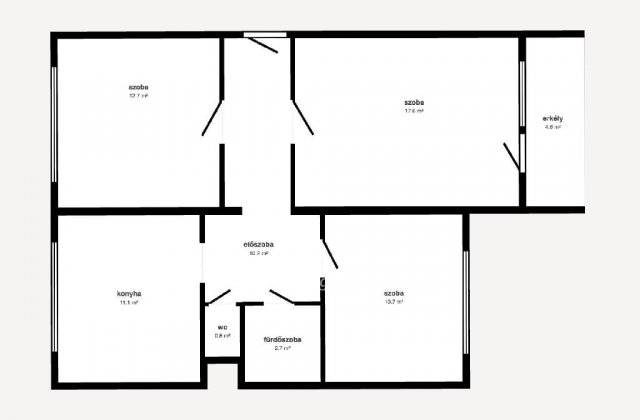 Eladó téglalakás, Nyírbátorban 37.5 M Ft, 1+2 szobás