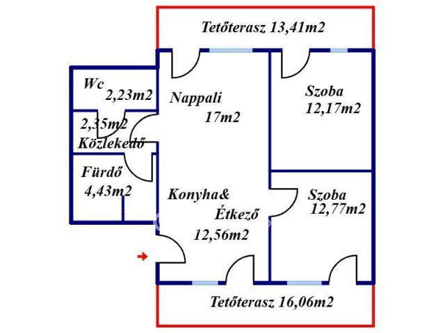 Eladó téglalakás, Kecskeméten 74.11 M Ft, 2+1 szobás