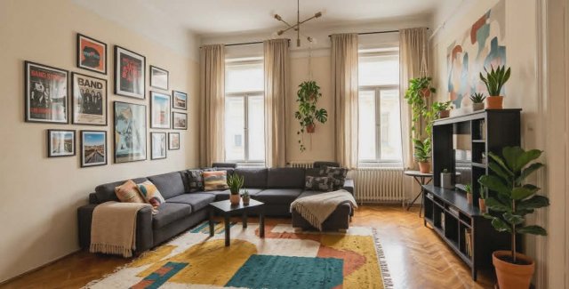 Kiadó téglalakás, albérlet, Budapesten, V. kerületben, 2 szobás