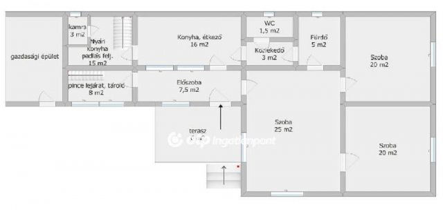 Eladó családi ház, Tengelicén 18 M Ft, 3 szobás