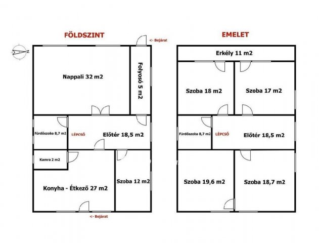 Eladó családi ház, Levelek 73 M Ft, 5 szobás