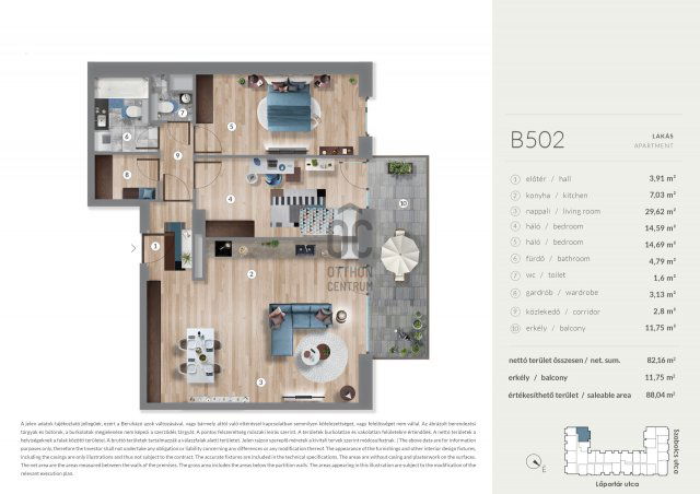 Eladó téglalakás, Budapesten, XIII. kerületben 141.99 M Ft