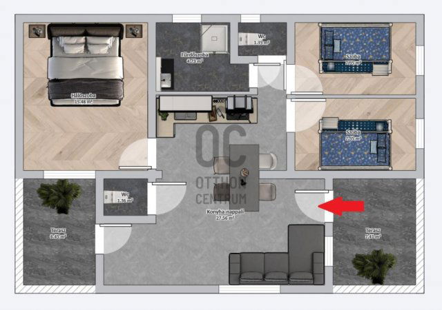 Eladó családi ház, Csurgón 42.99 M Ft, 4 szobás