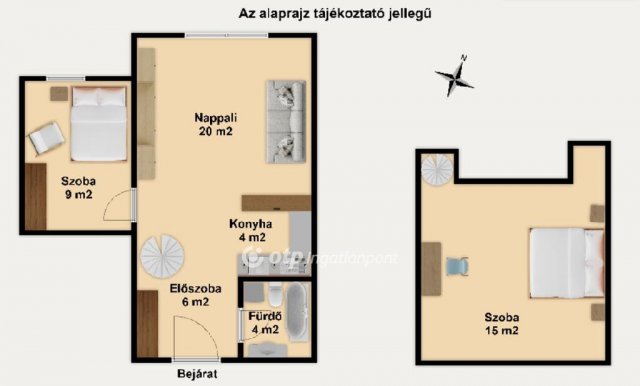 Eladó téglalakás, Győrött 64.9 M Ft, 3 szobás