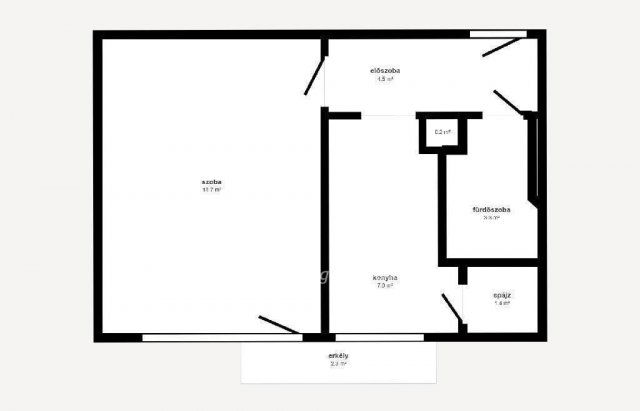 Eladó téglalakás, Miskolcon 22.9 M Ft, 1 szobás