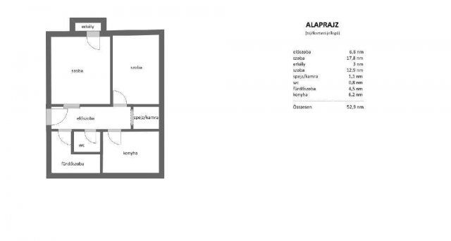 Eladó téglalakás, Mosonmagyaróváron 42 M Ft, 2 szobás