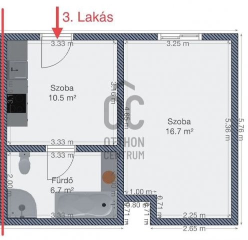 Eladó téglalakás, Budapesten, VII. kerületben 68.9 M Ft