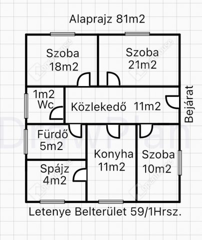 Eladó családi ház, Letenyén 9.7 M Ft, 3 szobás
