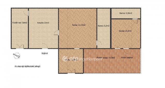 Eladó családi ház, Ráckevén 44.9 M Ft, 2+1 szobás