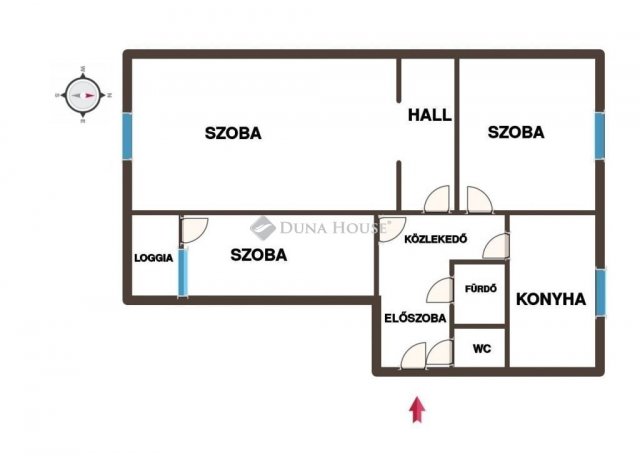 Eladó panellakás, Várpalotán 43.5 M Ft, 3 szobás