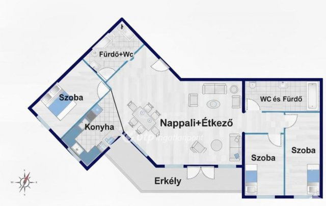 Eladó téglalakás, Budapesten, XIII. kerületben 115 M Ft