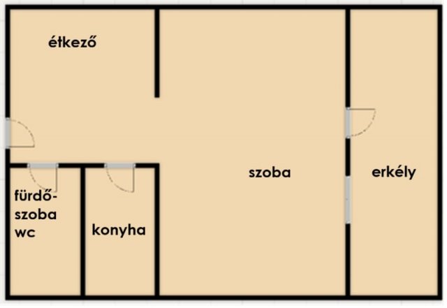Eladó panellakás, Kecskeméten 33.5 M Ft, 1 szobás