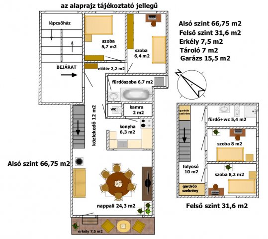 Eladó téglalakás, Érden 78 M Ft, 3+2 szobás
