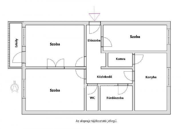Eladó téglalakás, Kiskunfélegyházán 53.9 M Ft, 3 szobás